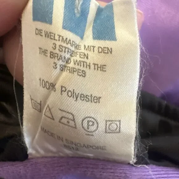 Vintage 80'S-90'S Adidas Track Jacket Men's Size Medium Purple Yellow Teal Black - Picture 10 of 10